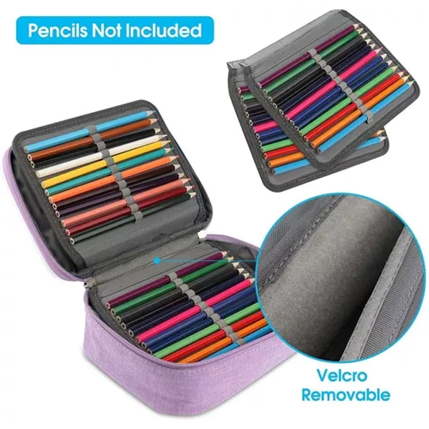 Estuche Para Lápices De Gran Capacidad 72 Ranuras De Colores