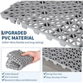 thumbnail image 3 of AKDSteel 50 Pack Interlocking Floor Tiles, 12" x 12" Soft Pvc Non-Slip Mats With Drainage Holes For Gym, Kitchen, Poolside, Garage, 3 of 6