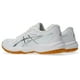 thumbnail image 3 of Zapatillas de voleibol Asics Upcourt 6 para mujer, talla 8.5, blanco/plateado, 3 of 9