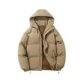 thumbnail image 2 of felwors Women's Oversized Quilted Lightweight Baggy Zip Up Puffer Jacket Long Sleeve Casual Warm Padded Coat Khaki, L, 2 of 8