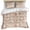 Brown, variant on 3 Piece Brown Flowers Duvet Cover Set Twin Size, Microfiber Comforter/Quilt Cover with Corner Ties and 2 Pillowcases, Vintage Farmhouse Floral Leaves Vines All Season Soft Bedding with Zipper Closure