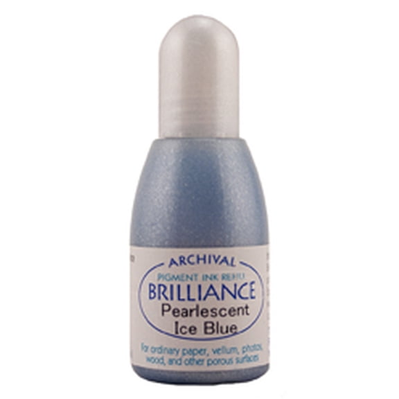 Tsukineko Brilliance Pearl Ice Blue Ink Refill