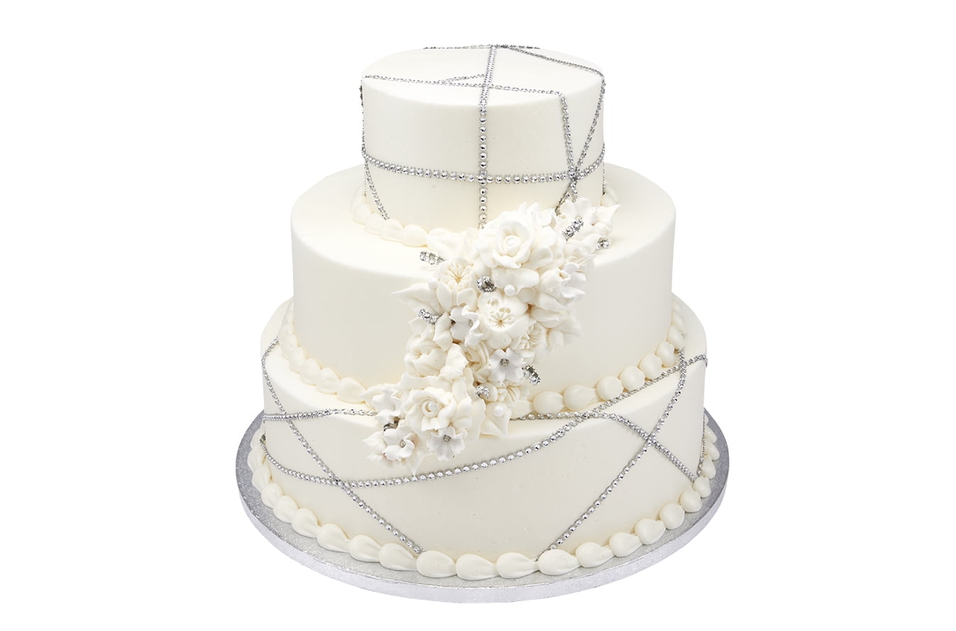 Diamonds and Roses 3 Tier Cake