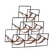 thumbnail image 2 of Soporte de vino de mesa Rack de vinos de encimera Modern Hold 6 Botellas Organizador de soporte decorativo para el Hotel Hotel Bar, 2 of 9