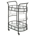 thumbnail image 3 of Better Homes & Gardens Black Metal and Glass Serving Bar Cart, 3 of 6