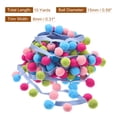 thumbnail image 2 of Uxcell 10 Yards Pom Pom Ball Fringe Trim Ribbon Sewing for DIY Crafts Rainbow, 2 of 6