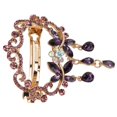 thumbnail image 4 of Cheveux Épingles à Cheveux Barrettes Élégant Style Alliage Résine Strass Couleurs Vives Robuste Durable Accrocheur Petit Cheveux ClipsPurple, 4 of 8