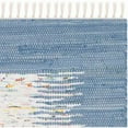 thumbnail image 2 of SAFAVIEH Montauk Tennyson Braided Border Cotton Area Rug, Ivory/Dark Blue, 6' x 6' Square, 2 of 5
