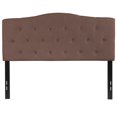 thumbnail image 3 of Cambridge Tufted Upholstered Full Size Headboard in Camel Fabric, 3 of 9