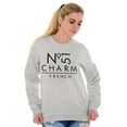 thumbnail image 5 of Number 51 Charm French Stylish Women Crewneck Sweatshirt Brisco Brands M, 5 of 5