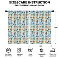 thumbnail image 2 of Blackout Kids Curtains,Colorful Dinosaurs Eggs Palms Pattern Childrens Insulated Curtains Set Of 2,Bedroom Essentials,Toddler Room Decor 42"x63", 2 of 5