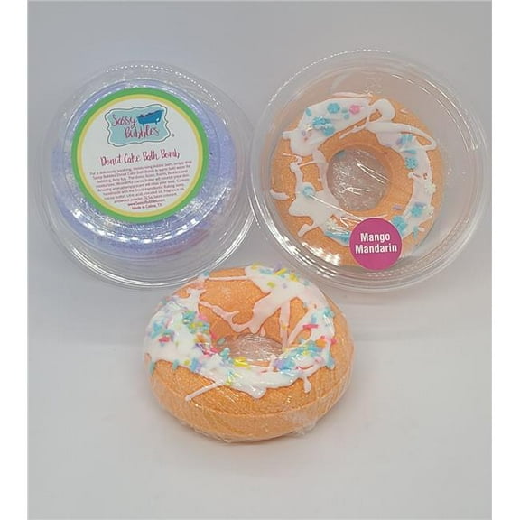 Sassy Bubbles MangoDonut Mango Mandarin Bath Bomb Donut