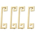 thumbnail image 3 of 4 pcs Unique Door Knobs Zinc Alloy Drawer Sturdy Cabinet Handles, 3 of 8