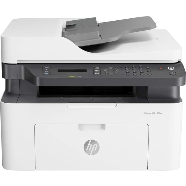 Impresora Multifunción HP Laser 137fnw Blanco y Negro