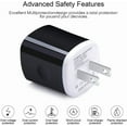 thumbnail image 3 of chalian-USB C , Dual Port 2.1A Charger Block Plug+6ft Type C Fast Charging Cable for Samsung Galaxy S25 S24 S23 S22 S21 S20 Note 20 S10 S9 A07 A17 A56 A16 A25 A35 A55 A15 A54 A14 A13 A23 A53 A32, 3 of 14