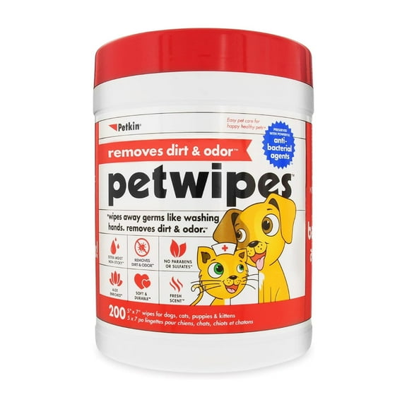 Petkin - Mega Wipes 200 - Germ