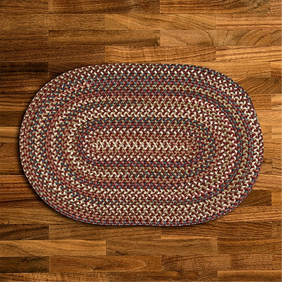 CV79R132X168 Cedar Cove - Rust 11x14 Rug, 65% Nylon/35% Polypropylene - Oval.