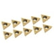 thumbnail image 1 of Herramientas de torneado Zulema 10x 16T304 Insertos de material acero de tungsteno triangular dorado, 1 of 8