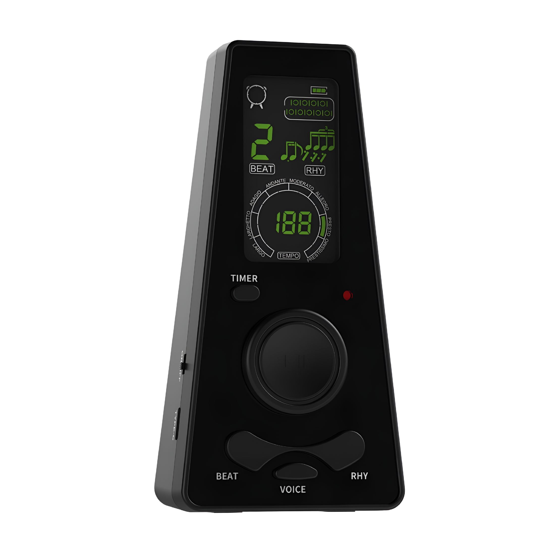 GJX Electronic Digital Metronome with Timer, Beat Speed Control, for Guitar Piano Violin Drum Metronomes for Musical Precision