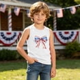 thumbnail image 6 of ZACPNCV Kids 4Th Of July Tank Top Patriotic Sleeveless Tees Stars Stripes Print Crewneck Summer Casual Shirt for Boys Girls 3-15Y D-White, 6 of 8