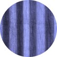 thumbnail image 1 of Ahgly Company Indoor Round Oriental Blue Modern Area Rugs, 6' Round, 1 of 4