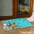 thumbnail image 2 of Starfish Seashell on Beach Doormat, Indoor Outdoor Decor Patio Mats Entrance Door Mats Non-Slip Outside Inside Floor Mat Rugs for Home Decor 17x30 Inch，House Warming Gift, 2 of 6