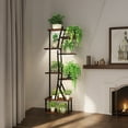 thumbnail image 2 of Living Room Display Shelves Plant Stand Indoor with Grow Lights, Indoor Plant Stand with Curved Corner, 8 Tiered Plant Shelf Indoor, Tall Plant Stands Indoor for Living Room, Patio, Balcony Decor,Liv, 2 of 10