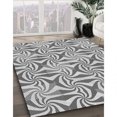 thumbnail image 3 of Ahgly Company Machine Washable Indoor Square Transitional Smokey Gray Area Rugs, 5' Square, 3 of 7
