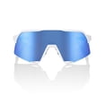 thumbnail image 2 of 100 % Lunettes de Soleil de Cyclisme Sport Performance S3 (Blanc Mat - Verres Miroir Multicouches HiPER Blue), 2 of 7
