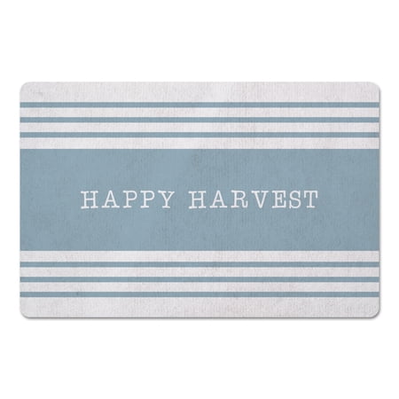 Creative Products Blue Happy Harvest 27x18 Floor Mat