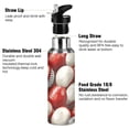 thumbnail image 3 of ALAZA Football Rugby Balls Water Bottle Insulated Flask Stainless Steel Straw Lid 20 oz, 3 of 6