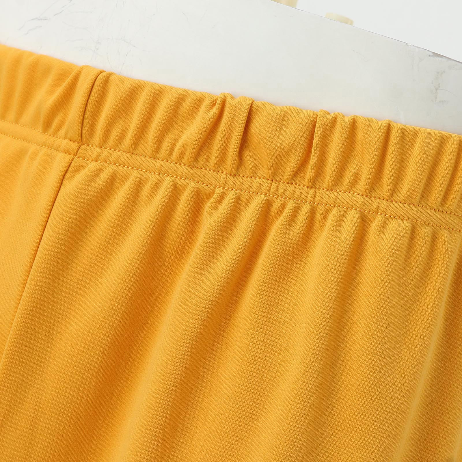 HOOMEUMY Men's Summer 2 Piece Outfit Solid Color Short Sleeve T-Shirt Shorts Set Sportswear Tracksuit Gym Jogging Suit Set Yellow L