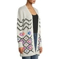 thumbnail image 4 of No Boundaries Juniors' Print Cardigan, 4 of 6