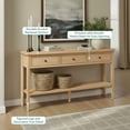 thumbnail image 3 of Modern Entry Table with Drawer Storage - Coastal Oak, 3 of 12