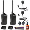 thumbnail image 1 of 2x Radio UHF Bidir. Motorola RDU4100 RDX Bus. Ser. (Negro) (RDU4100) + 2x Mic. c/ Altavoz Rem. HKLN4606 + Spray Desinf. p/ Mic. + 2x Paño Microfibra + Correas Velcro - Pack 2 c/ Pack Mic., 1 of 7