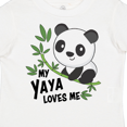 thumbnail image 4 of Inktastic My Yaya Loves Me- cute panda Boys or Girls Toddler T-Shirt, 4 of 5