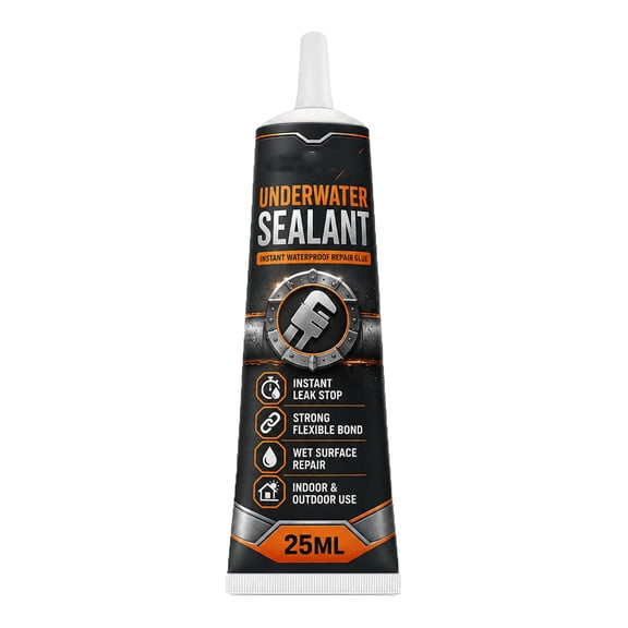 25ml Underwater Repair Sealant, Instant Waterproof Adhesive, Heavy‑Duty Leak Stopper, Flexible Bonding Compound, Wet Surface Fix Paste, Multi‑Purpose Sealing Supply for Pipe Pool Roof Boat