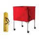 thumbnail image 4 of Carrito deportivo con ruedas para pelotas, organizador de equipos deportivos para gimnasio y deportes. Rojo, 4 of 8