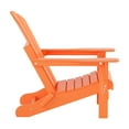 thumbnail image 6 of WestinTrends Malibu 12 Piece Adirondack Chairs Set, All Weather Poly Lumber Outdoor Patio Furniture Set Adirondack Chairs with Ottoman and Side Table, Orange, 6 of 7