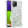 thumbnail image 3 of Samsung Galaxy A22 4G Case (Not 5G),Creativity Clear Quicksand Glitter Flowing Liquid Floating Soft TPU Case w/Stand Bling Diamond Sparkle Phone Cover for Samsung Galaxy A22 4G  Silver, 3 of 14