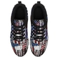 thumbnail image 2 of Deer Patriotic American Flag Running Shoes Sneakers Mesh Black Size 10, 2 of 5