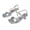 A-Silver, variant on Women Double Strap High Heel Mules Solid Color Backless Cushioned Spring Summer Commute Elegant Shoes,B-Black