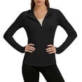 thumbnail image 3 of yillto Womens Yoga Jacket with Hoodie Long Sleeve Lightweight Sun Protection Gym Running Sport Jackets, 3 of 7