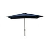 6.5'X10' Alum Navy Market Umbrella180G Polyester Canopy