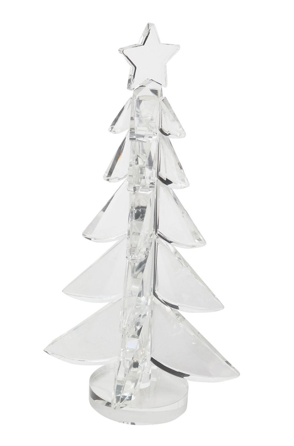 Exquisite Clear Crystal Tabletop Christmas Tree for Christmas