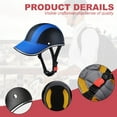 thumbnail image 3 of Baseball Cap Sunshade Bicycle Helmet, Bicycle Helmet, Riding Outdoor Helmet-Blue, 3 of 5