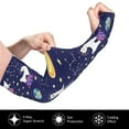 thumbnail image 2 of Kdxio Lama in Space Print UV Sun Protection Arm Sleeves - Tattoo Cover Up - Basketball Arm Sleeve UPF 50 Cooling for Men Women, 2 of 7