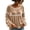 Khaki, variant on Womens Velvet Christmas Blouses Eyelet Lace Trim Bubble Cuffs Crew Neck Tunic Top with Cute Flowy Peplum Hem for Holiday Dressy Daily