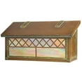 thumbnail image 1 of Americas Finest Lighting AF-3142-NV-GI Window 4 Horizontal Mailbox, Gold Iridescent - New Verde, 1 of 1