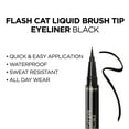 thumbnail image 4 of L'Oreal Paris Infallible Flash Cat Eye Waterproof Brush Tip Liquid Eyeliner, Black, 4 of 7